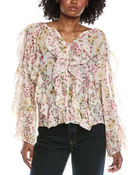 Colette Rose Ruffle Blouse