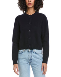 REVERIEE Reveriee Wool & Cashmere-Blend Crewneck Cardigan