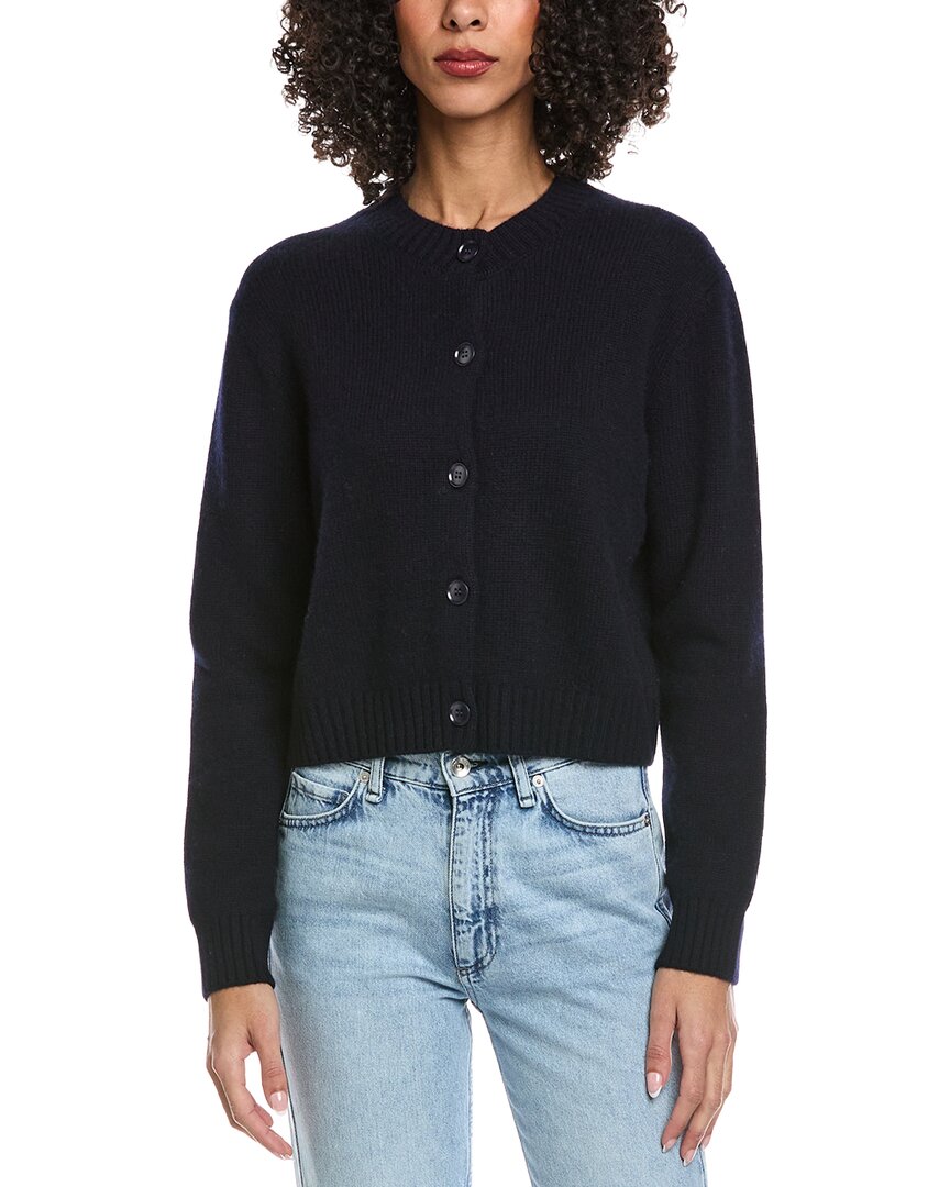 REVERIEE Reveriee Wool & Cashmere-Blend Crewneck Cardigan