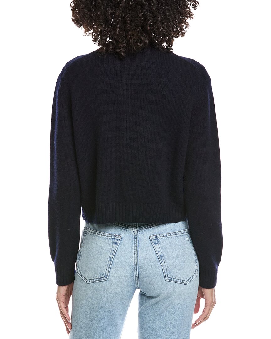 REVERIEE Reveriee Wool & Cashmere-Blend Crewneck Cardigan