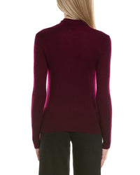 Sofiacashmere Modern Faux Wrap Wool & Cashmere-Blend Sweater