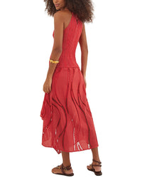 Vix Raspberry Belle Midi Dress