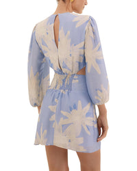 Vix Maliblue Nadi Silk-Blend Short Dress