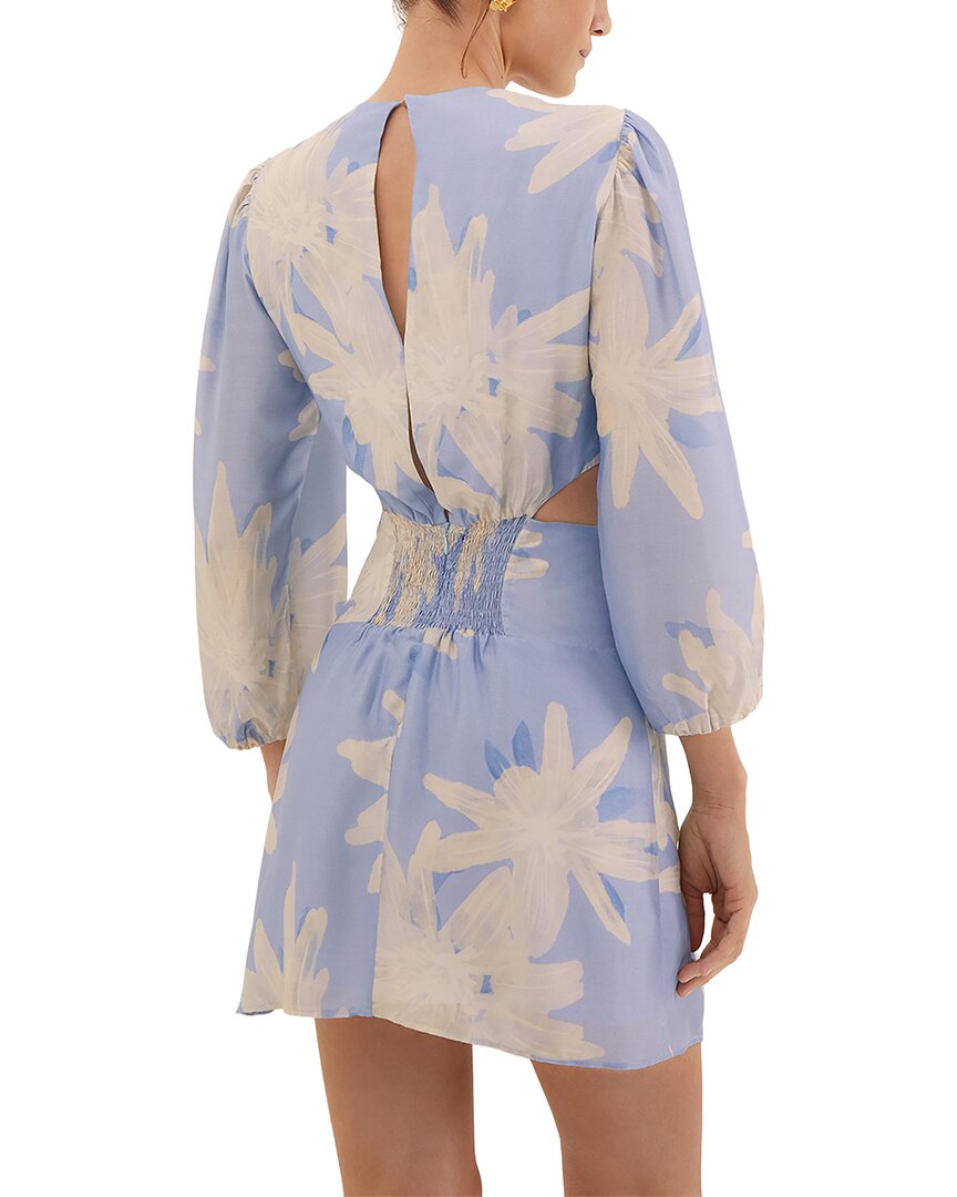 Vix Maliblue Nadi Silk-Blend Short Dress