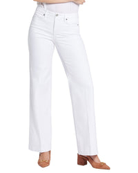 Nydj Teresa Optic White Wide Leg Jean