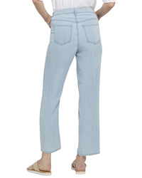 Nydj Relaxed Summerville Stripes Straight Leg Jean