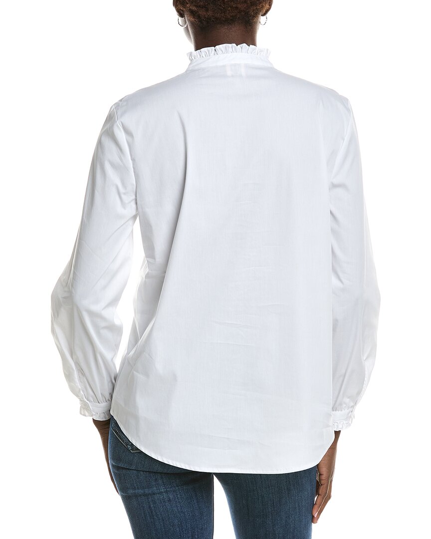 Anne Klein Ruffle Neck Shirt