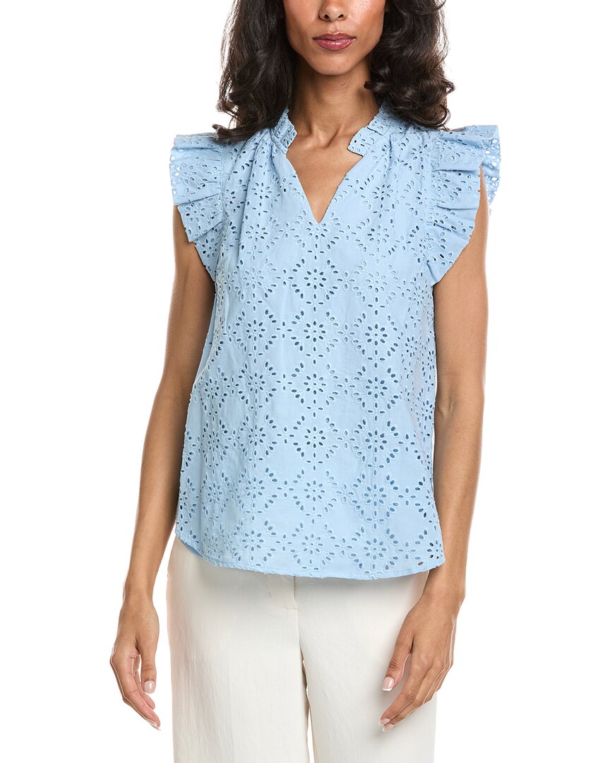 Anne Klein Eyelet Blouse