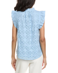 Anne Klein Eyelet Blouse