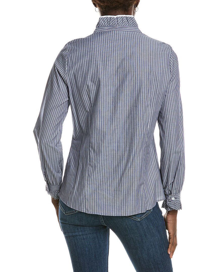 Anne Klein Ruffle Button Down Shirt