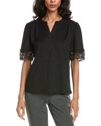 Anne Klein Flutter Sleeve Top