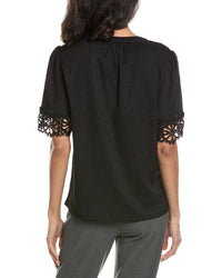 Anne Klein Flutter Sleeve Top