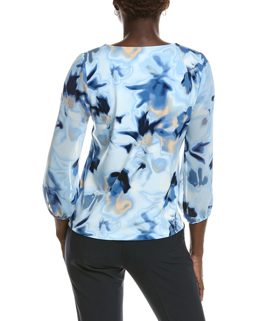 Anne Klein Cascade Ruffle Front Top