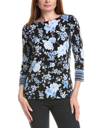 Anne Klein Anne Klein Banded Boatneck Top