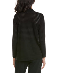 Anne Klein Sheer Stripe Cardigan