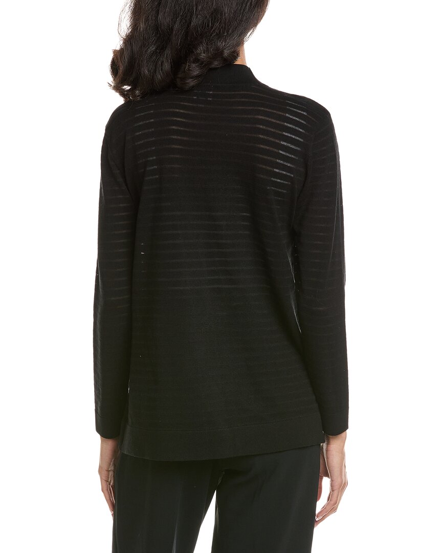 Anne Klein Sheer Stripe Cardigan