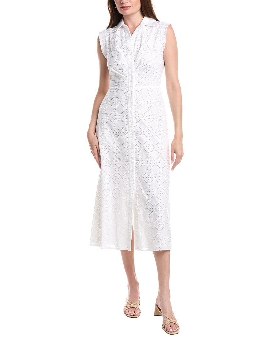 Anne Klein Anne Klein Bodice Pleated Shirtdress