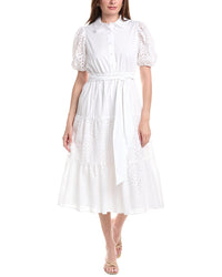 Anne Klein Anne Klein Puff Sleeve Shirtdress