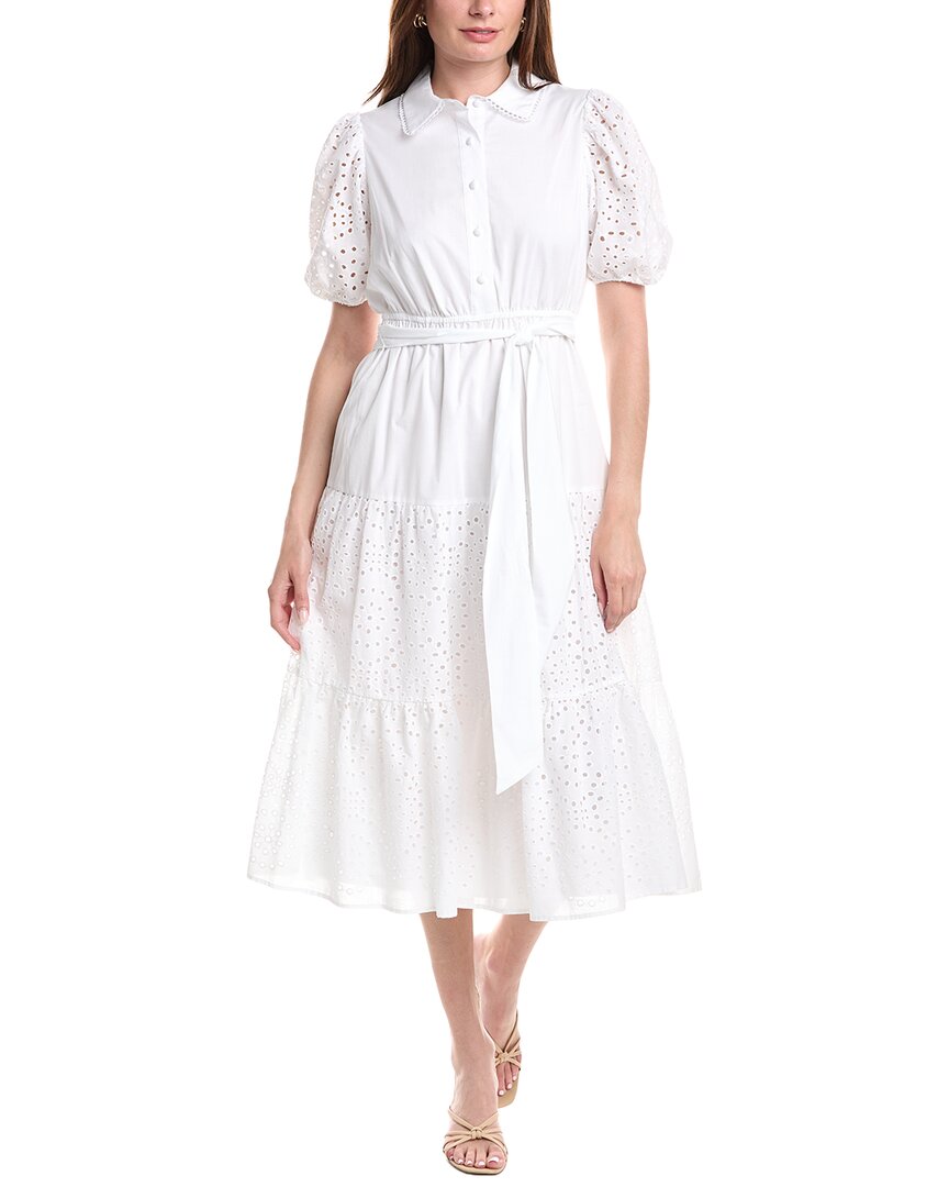 Anne Klein Anne Klein Puff Sleeve Shirtdress
