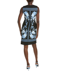 Anne Klein Jewel Neck Scuba Sheath Dress
