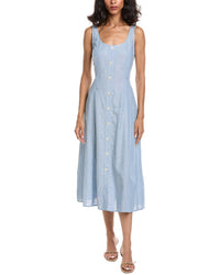 Anne Klein Linen-Blend Tank Midi Dress