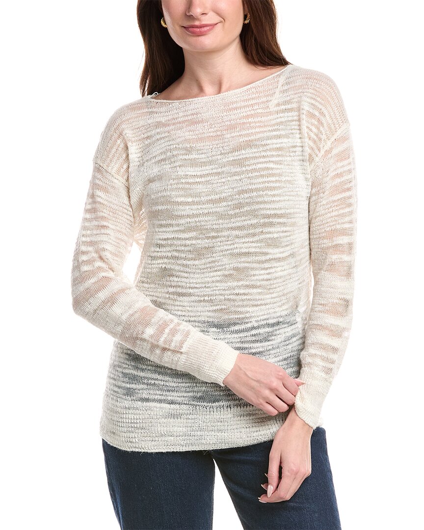 Lafayette 148 New York Dropped Shoulder Bateau Neck Sweater