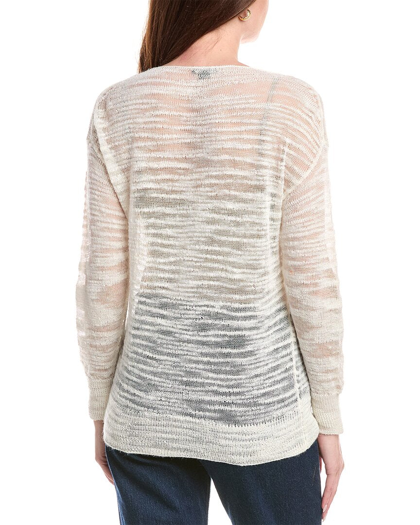 Lafayette 148 New York Dropped Shoulder Bateau Neck Sweater
