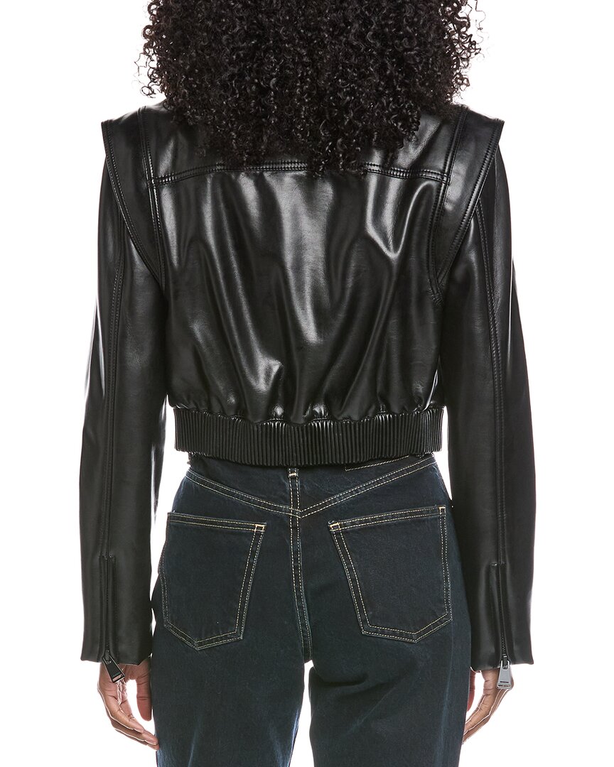 Simkhai Doreen Vegan Leather Bomber Jacket