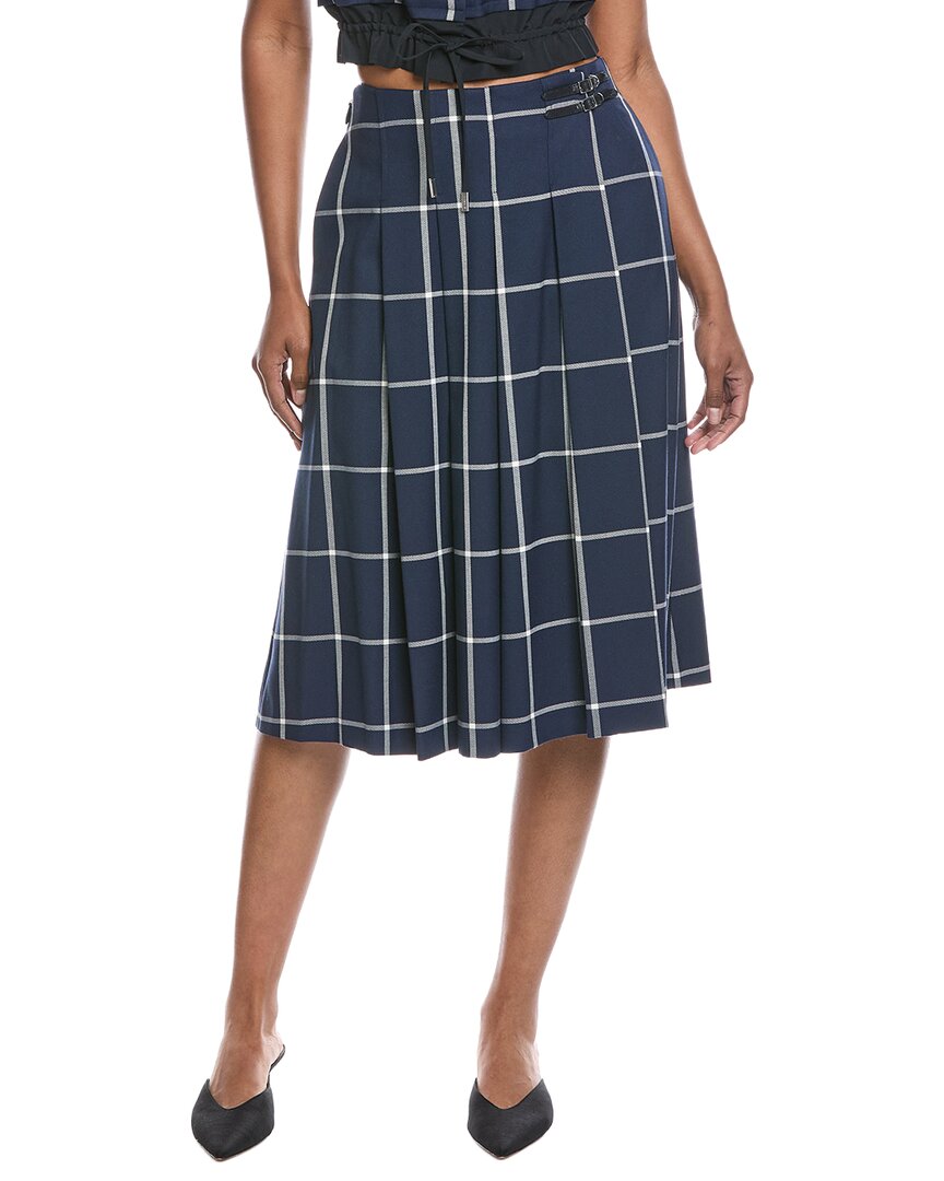 Simkhai Coryn Pleated Midi Skirt