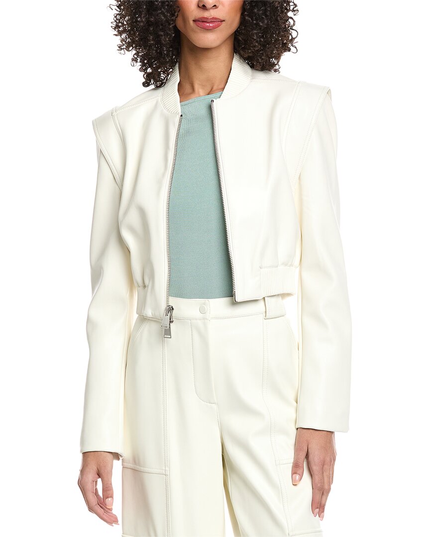 Simkhai Doreen Vegan Leather Bomber Jacket