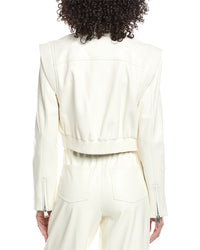 Simkhai Doreen Vegan Leather Bomber Jacket