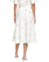 Simkhai Novanna Pleated Midi Skirt