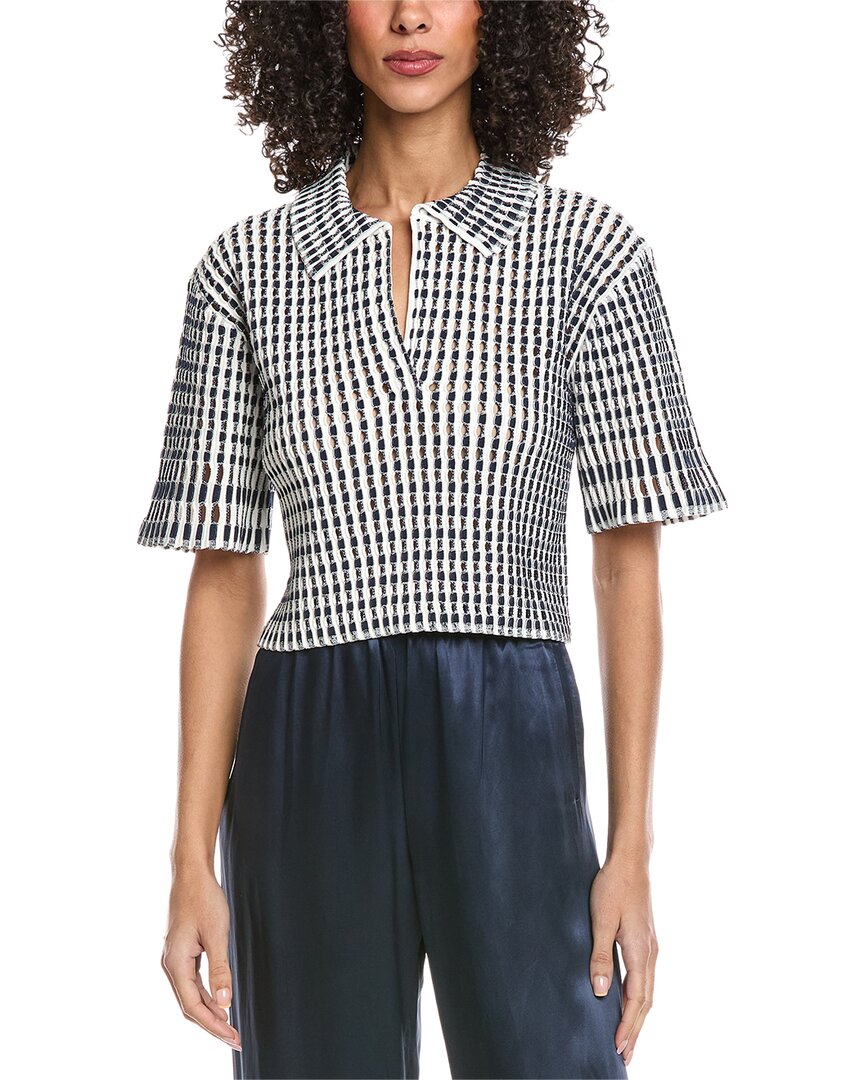 Simkhai Adley Cropped Polo Top