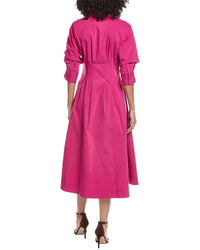 Simkhai Jazz Pintuck Midi Dress