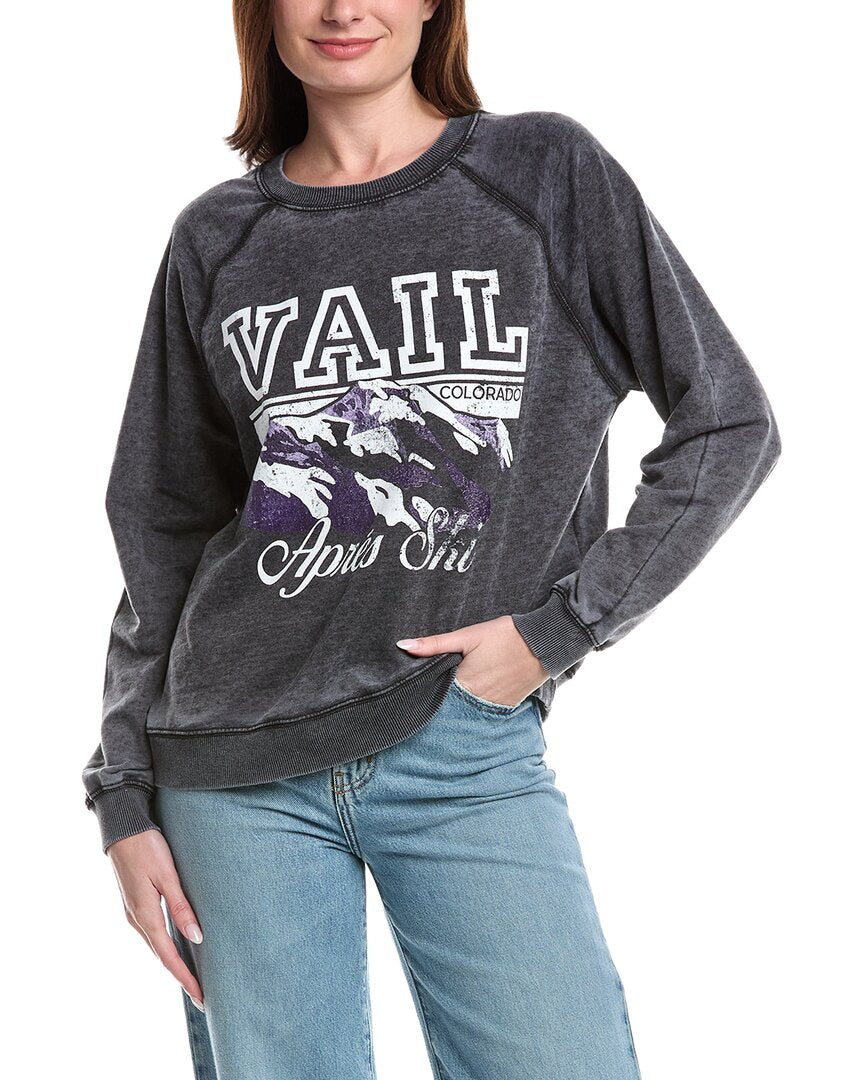 Prince Peter Vail Apres Ski Oversized Burnout Sweatshirt