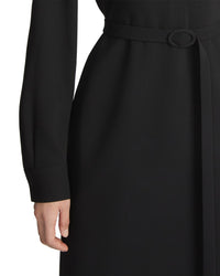 Lafayette 148 New York Collared Wool & Silk-Blend Sheath Dress