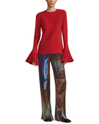 Lafayette 148 New York Godet Sleeve Blouse