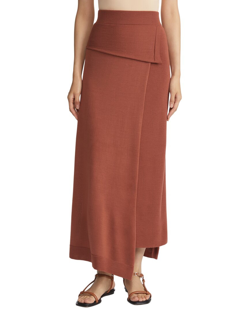 Lafayette 148 New York Lafayette 148 New York Knit Pull On Wool Wrap Skirt