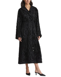 Lafayette 148 New York Lafayette 148 New York Wing Collar Longline Silk-Blend Coat