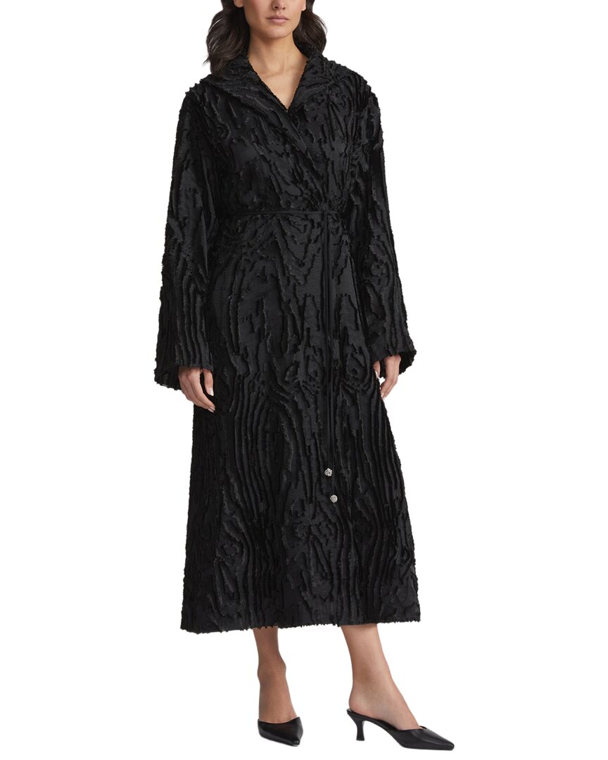 Lafayette 148 New York Lafayette 148 New York Wing Collar Longline Silk-Blend Coat