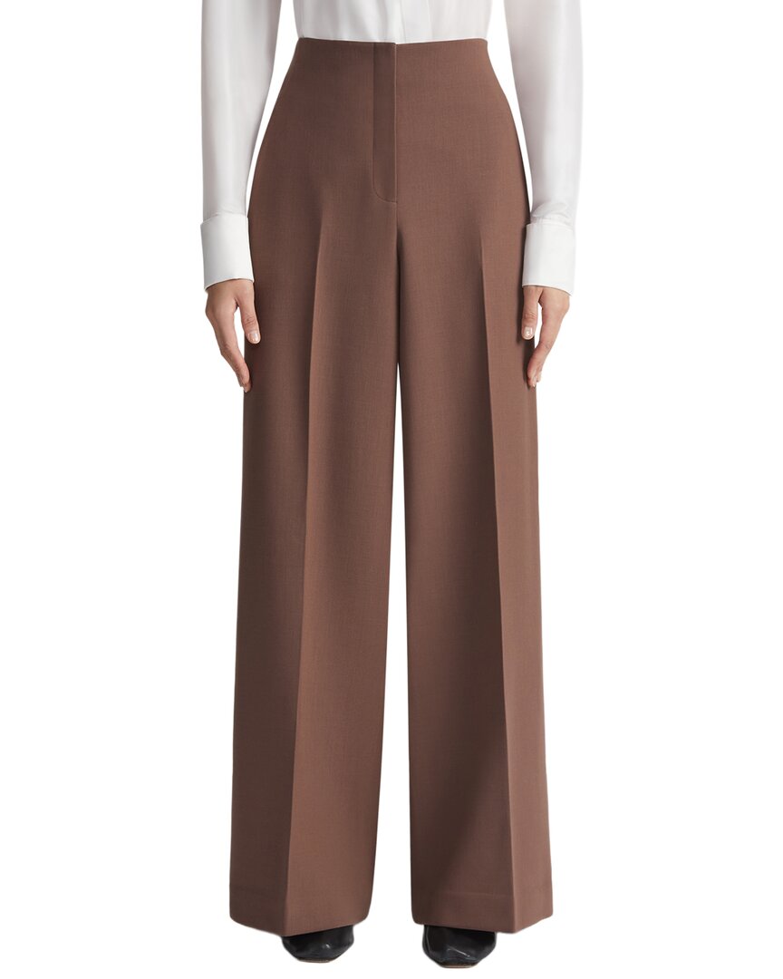 Lafayette 148 New York Thames Wide Leg Wool-Blend Pant