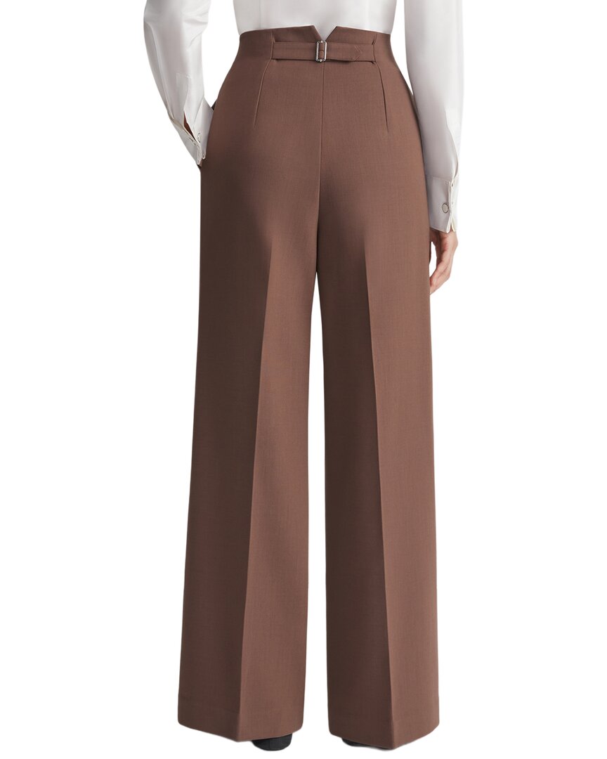 Lafayette 148 New York Thames Wide Leg Wool-Blend Pant