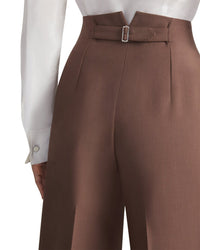 Lafayette 148 New York Thames Wide Leg Wool-Blend Pant