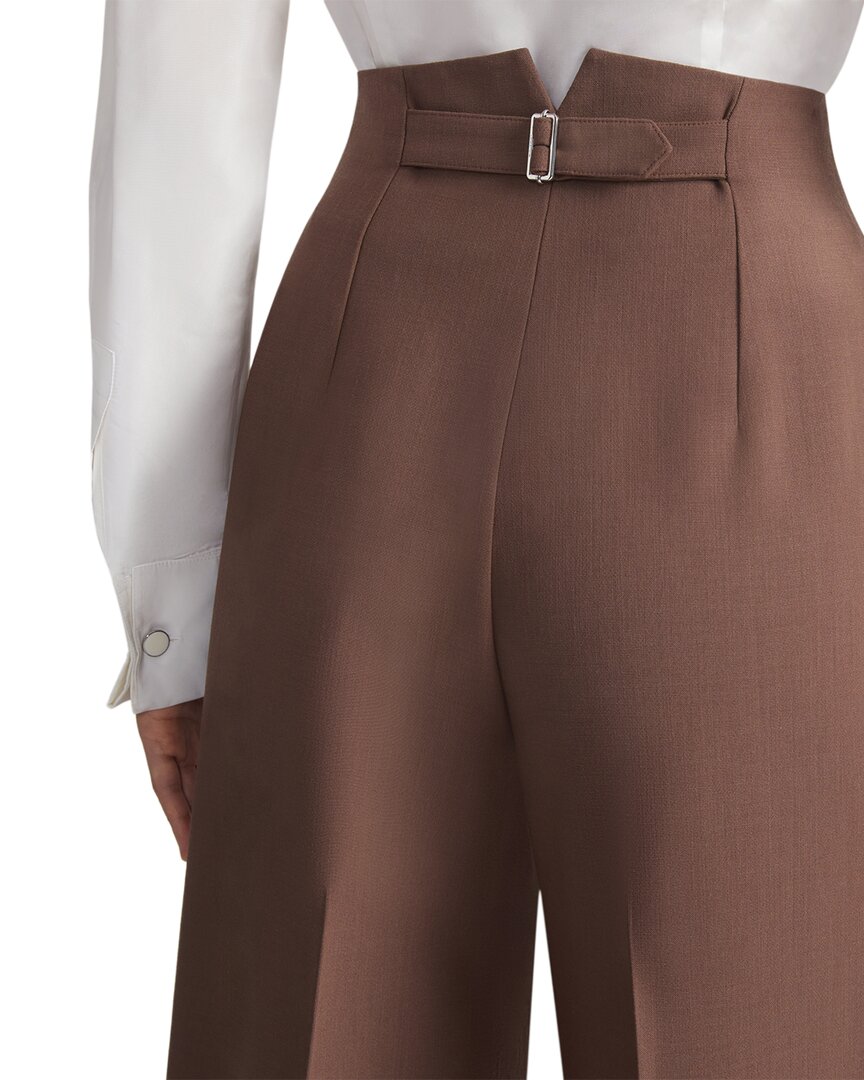 Lafayette 148 New York Thames Wide Leg Wool-Blend Pant