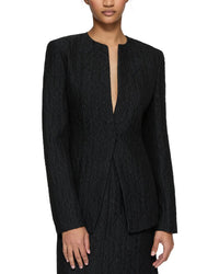 Lafayette 148 New York Cutaway Tailored Silk-Blend Jacket
