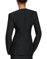 Lafayette 148 New York Cutaway Tailored Silk-Blend Jacket