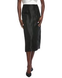 Lafayette 148 New York Silk Maxi Pencil Skirt