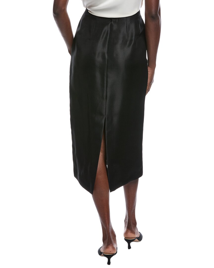 Lafayette 148 New York Silk Maxi Pencil Skirt
