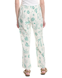 Electric & Rose Sail Crop Linen-Blend Pant
