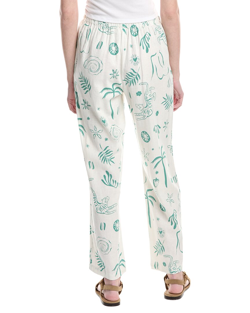 Electric & Rose Sail Crop Linen-Blend Pant